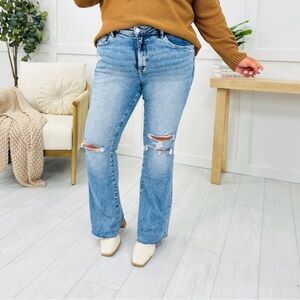 Tummy Control Flare Jeans Size 14W